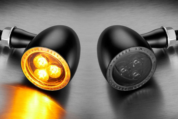 Bullet LED indicators 1000 Dark, black