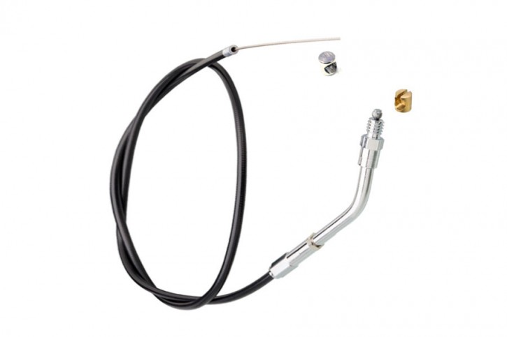 Throttle custom cable, in black for Rebuffini controls