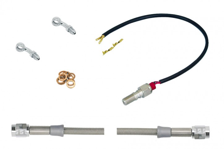 Braided Steel Brake Hose Kit