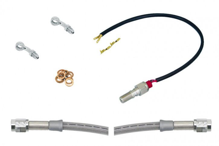 Braided Steel Brake Hose Kit