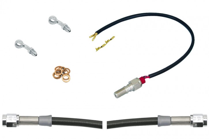 Braided Steel Brake Hose Kit