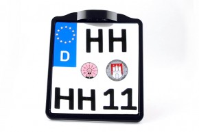 Centred License Plate Holder Alu “Inside”